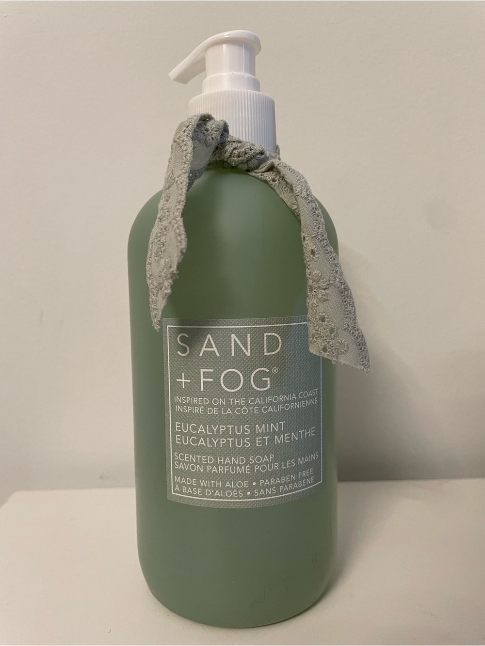 NWT SAND + FOG Eucalyptus Mint Scented Hand Soap - 20 FL OZ/ 591 ML